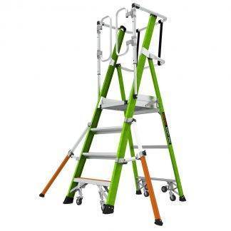 Profesionální, nevodivý, bezpečnostní, klecový žebřík Safety Cage 2.0 M4