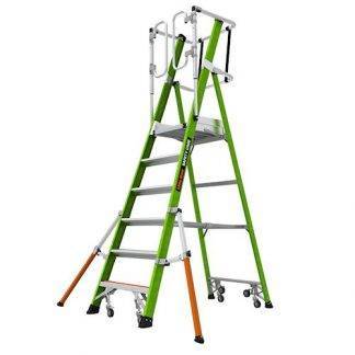 Profesionální, nevodivý, bezpečnostní, klecový žebřík Safety Cage 2.0 M6