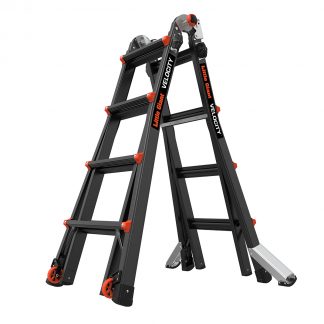 Profesionální, vícepolohový, kloubový žebřík Velocity Pro M17