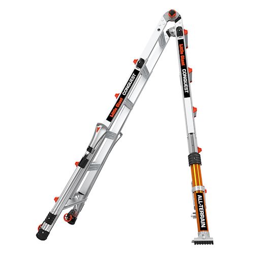 Profesionální, vícepolohový, kloubový žebřík Conquest PRO All-terrain M22 - Obrázek 11