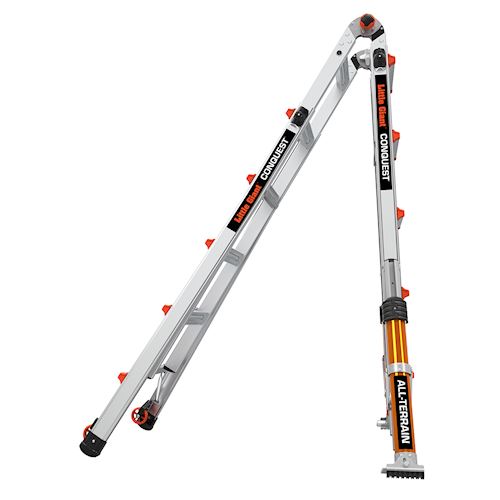 Profesionální, vícepolohový, kloubový žebřík Conquest All-terrain M22 - Obrázek 8